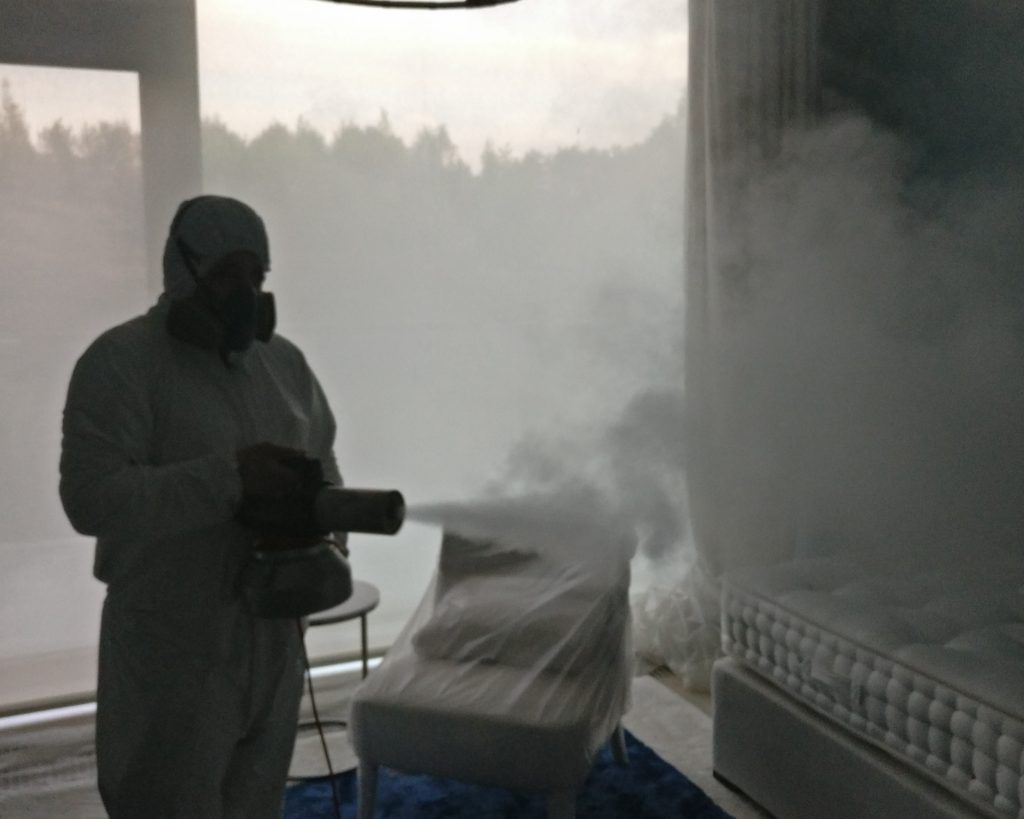Сухой туман от запахов. Обработка сухим туманов в Иркутске. Цены